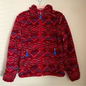 Patagonia Deep Pile Retro X Cardigan Fleece Hooded Full Zip Jacket